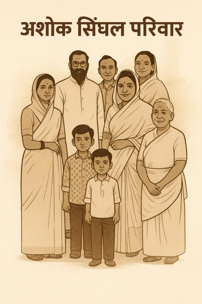 Ashok Singhal Family in Hindi