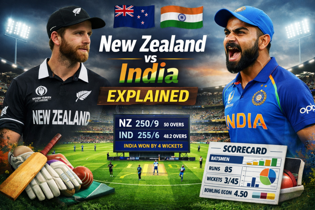 New Zealand vs India Explained